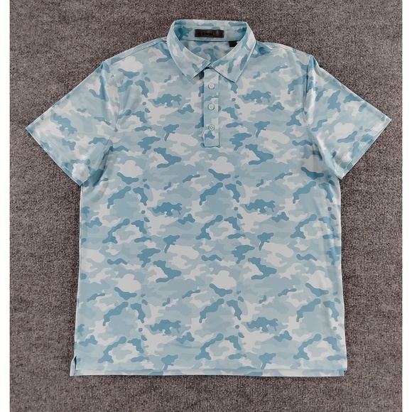 G/FORE Other - G/FORE Mapped Camo Tech Jersey Polo Shirt L Preppy Athleisure Golf Sportswear